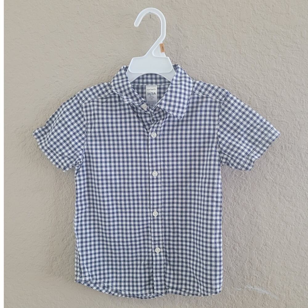 Carter's Short sleeve button down toddler shirt - 3T